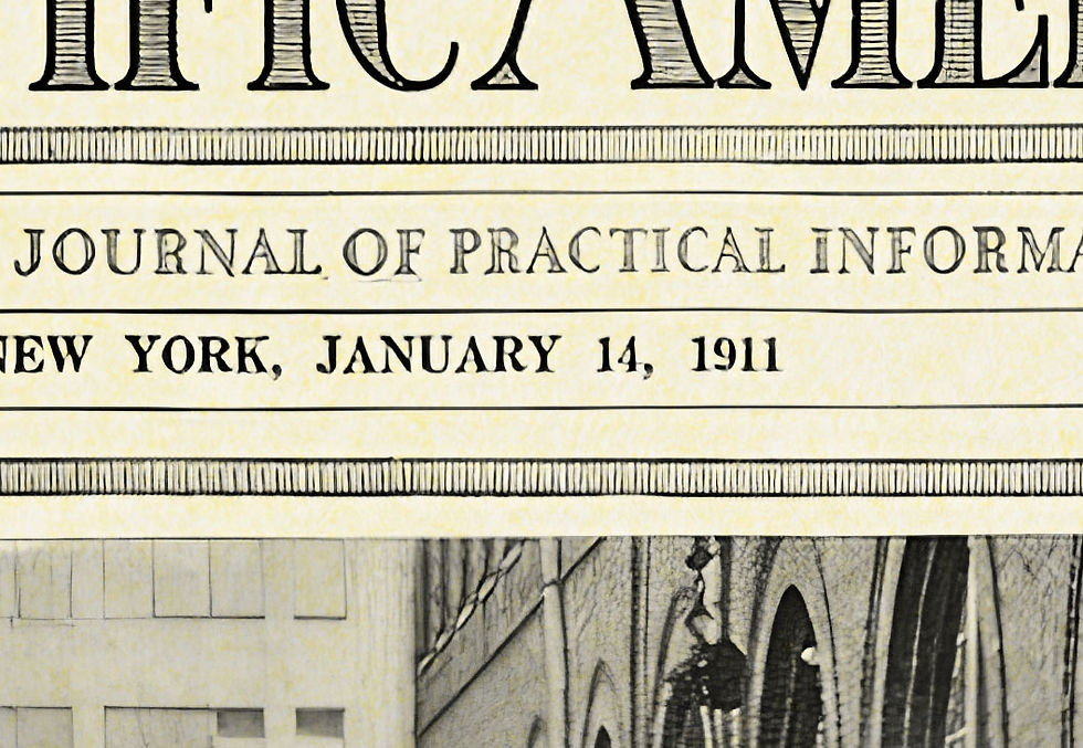 Miniatura: Thomas Edison e seu carro elétrico Poster de jornal de 1911