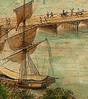 Miniatura: Enorme pintura de panorâmica do Recife datada de 1855