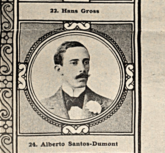 Miniatura: Poster alemão homenageando pioneiros do voo datado de 1910