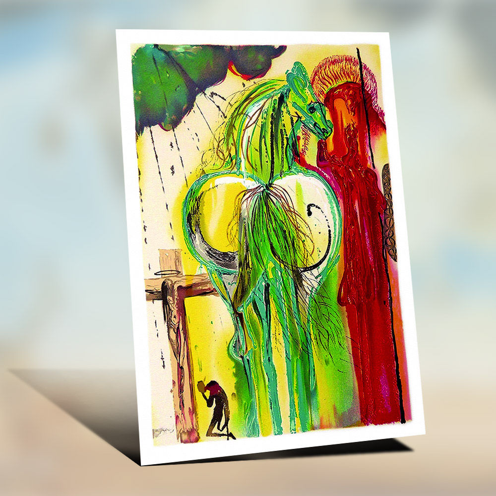Belíssima e rara pintura de Dali “O Centurião”, para decoração