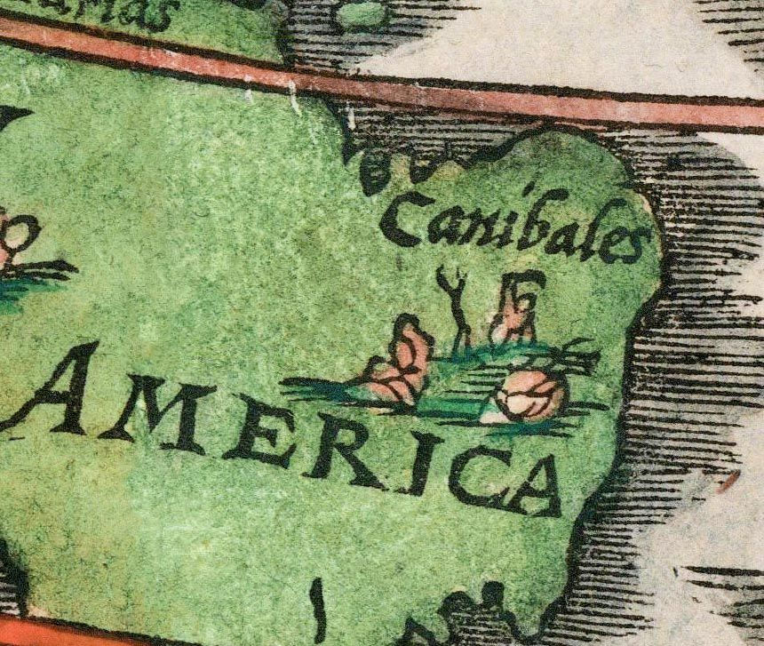 Miniatura: Curioso mapa do mundo conhecido, datado de 1544