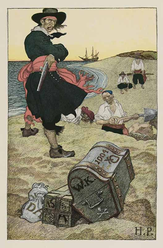 Piratas - Corsários - Bucaneiros - datado de 1857