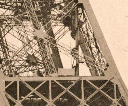 Miniatura: Fotografia de elevadíssima qualidade da Torre Eiffel em Maio de 1888