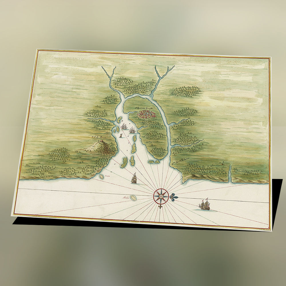 Vitória - Espírito Santo - plano da cidade em 1665
