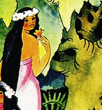 Miniatura: Poster promoção comp. aérea para o Hawaii - anos 70