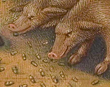 Miniatura: Iluminura Novembro do "livro de Orações" do Duc de Berry datado de 1412
