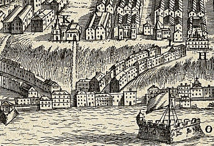 Miniatura: Gravura de S. Salvador da Bahia datada de 1744