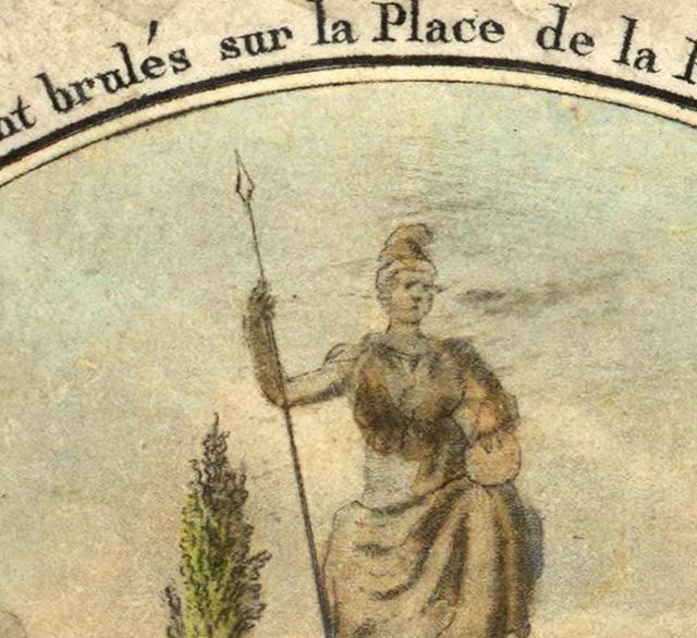 Miniatura: Série - ESTÁTUA DA LIBERDADE - imagem 2 - Revolução Francesa Pintura de 1793