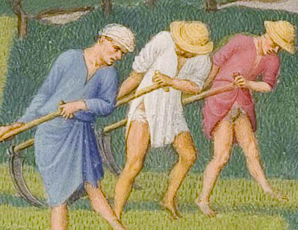 Miniatura: Iluminura Junho do "livro de Orações" do Duc de Berry datado de 1412