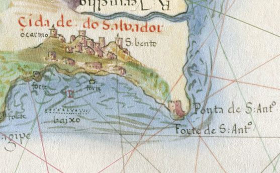 Miniatura: Bahia Exclusiva pintura dos territórios datada de 1627