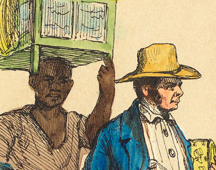 Miniatura: Mascate com seu ajudante Pintura datada de 1845