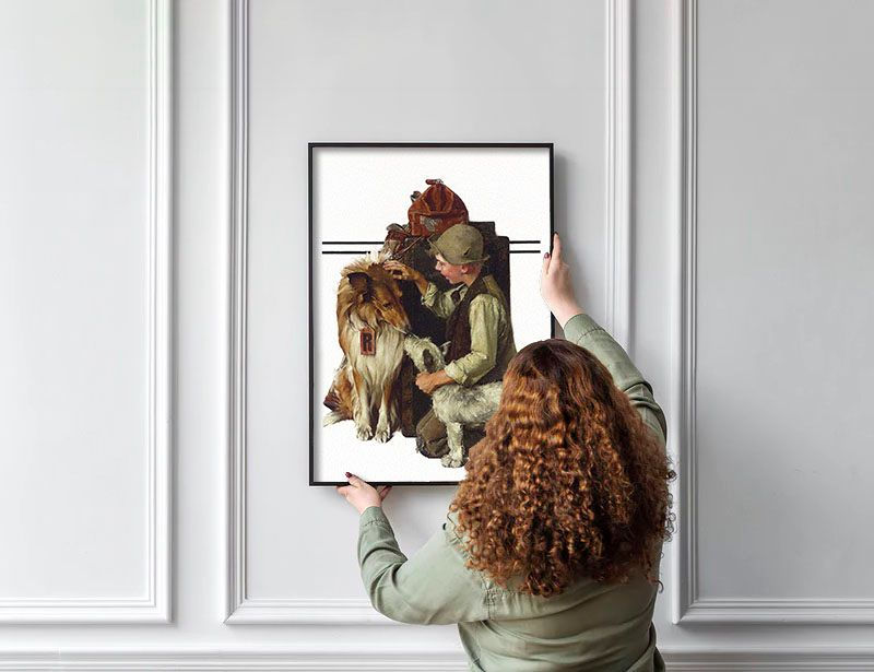 Miniatura: Emotiva pintura de amigos à primeira vista