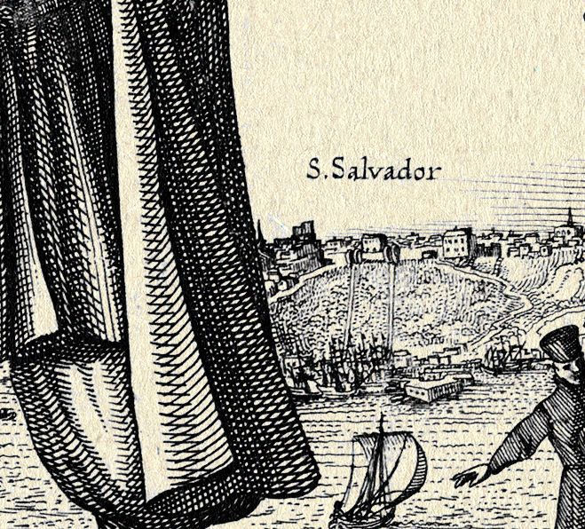 Miniatura: Governador do Brasil capturado pelos holandeses - gravura de 1624