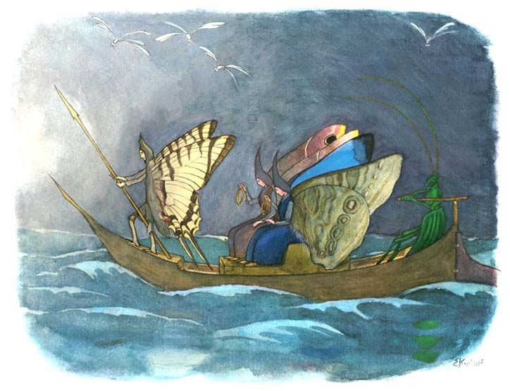 Fábula infantil reprodução de Pintura para decoração