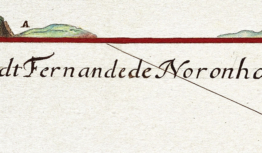 Miniatura: Fernando de Noronha - raríssimo mapa datado de 1646