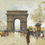 Miniatura: Paris Arco do Triunfo Pintura feita a partir dos Champs Elysées anos 20