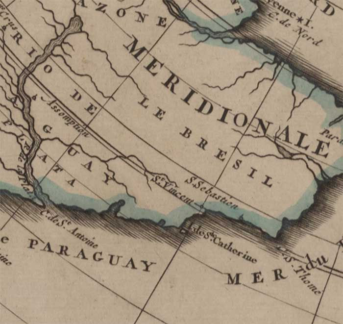 Miniatura: curioso e interessante mapa mundo visto do polo norte datado de 1696