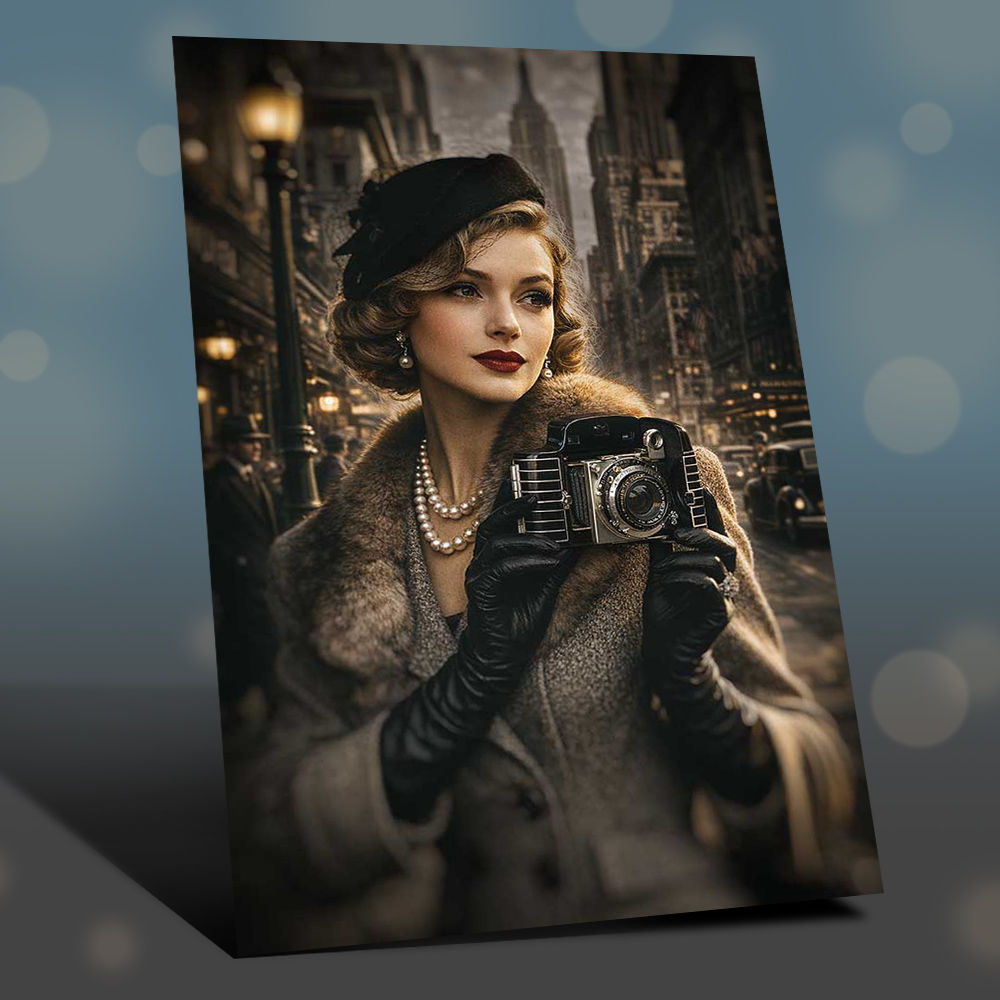 Exclusiva fotografia da Kodak Bantam Special Art Deco, datada de 1936