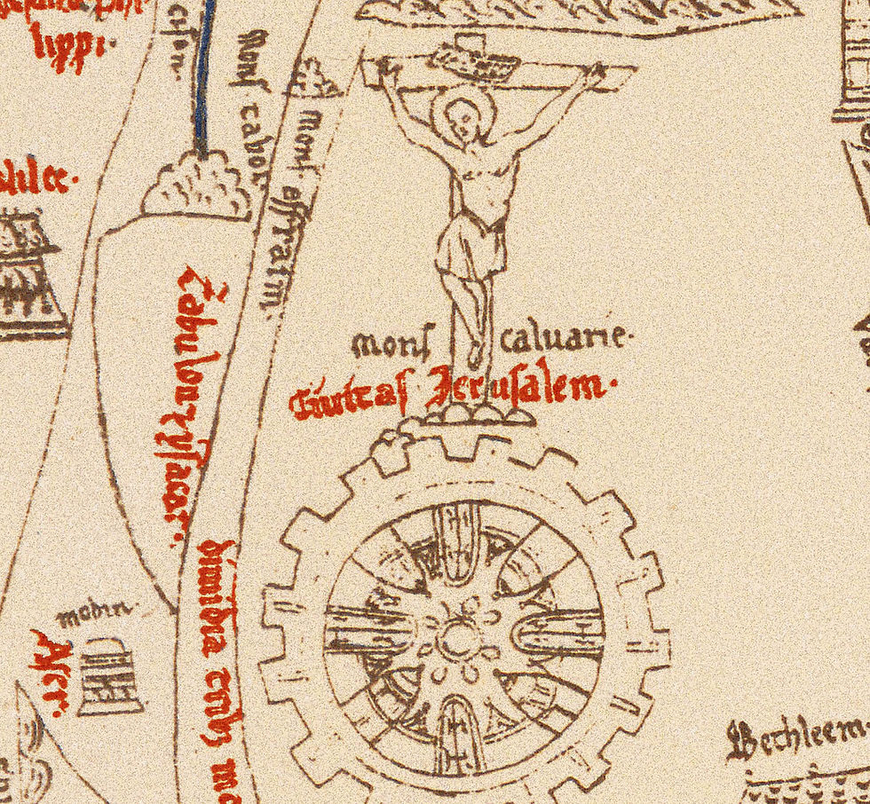 Miniatura: Raro Mapa Mundo Medieval datado de 1270