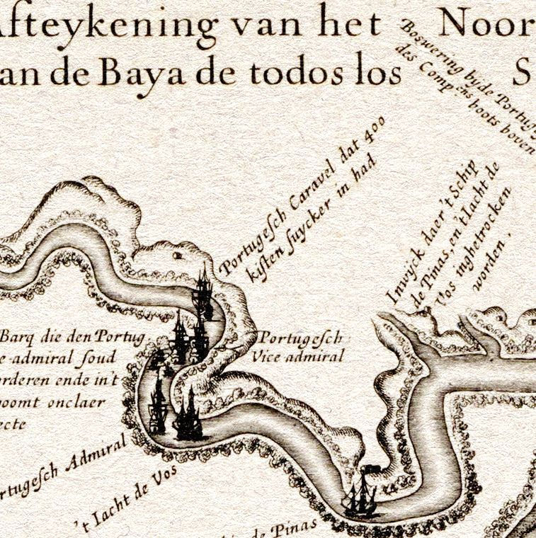 Miniatura: Gravura holandesa da tomada de S. Salvador em 1624