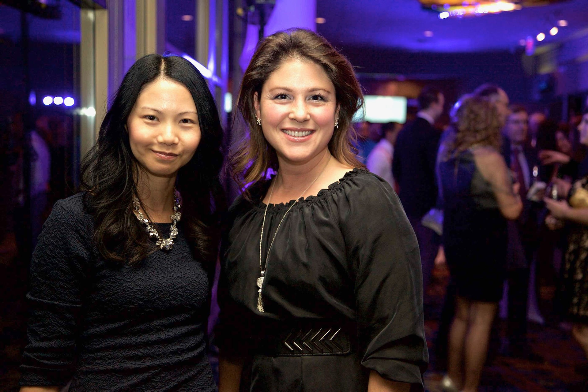 Mock-gambling at casino-themed corporate holiday party.