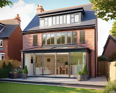Loft conversion in 1920s house external view hip to gable dormer.jpg