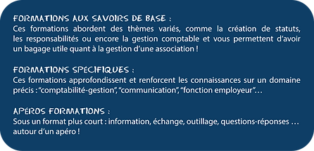 DESCRITPIF FORMATIONS BÉNÉVOLES