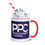 Thumbnail: Mug with Color Inside: PPC logo with text