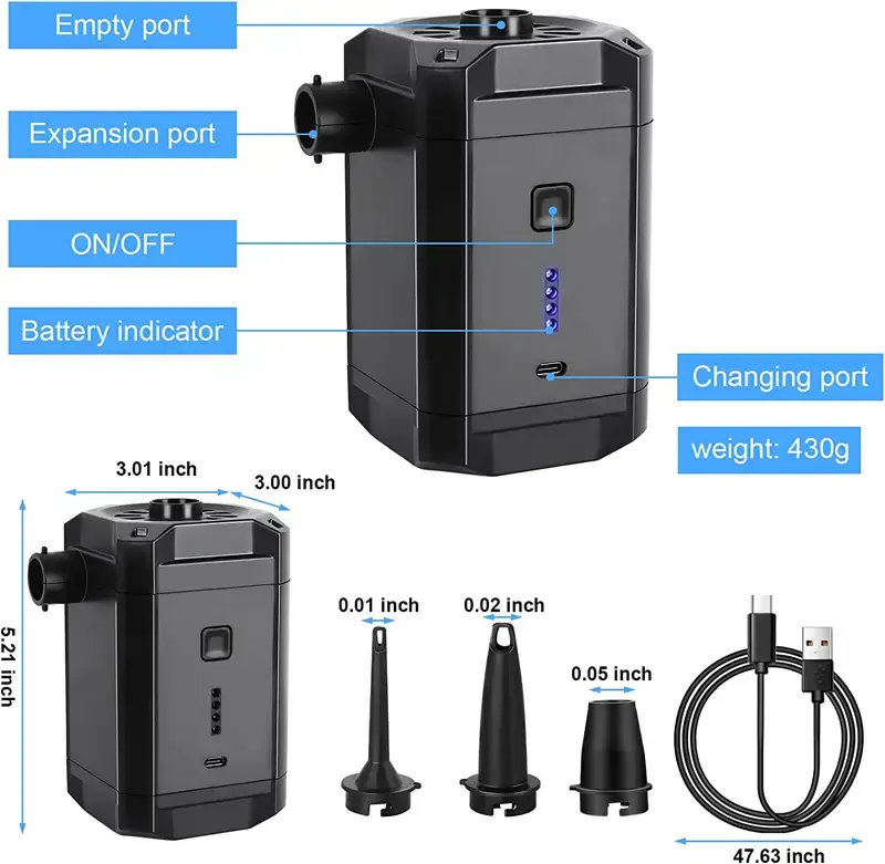 Miniatura: Wireless Electric Air Pump for Swimming Pool & Toys