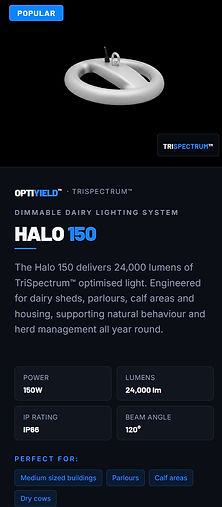 Optiyield Trispectrum Halo 150W