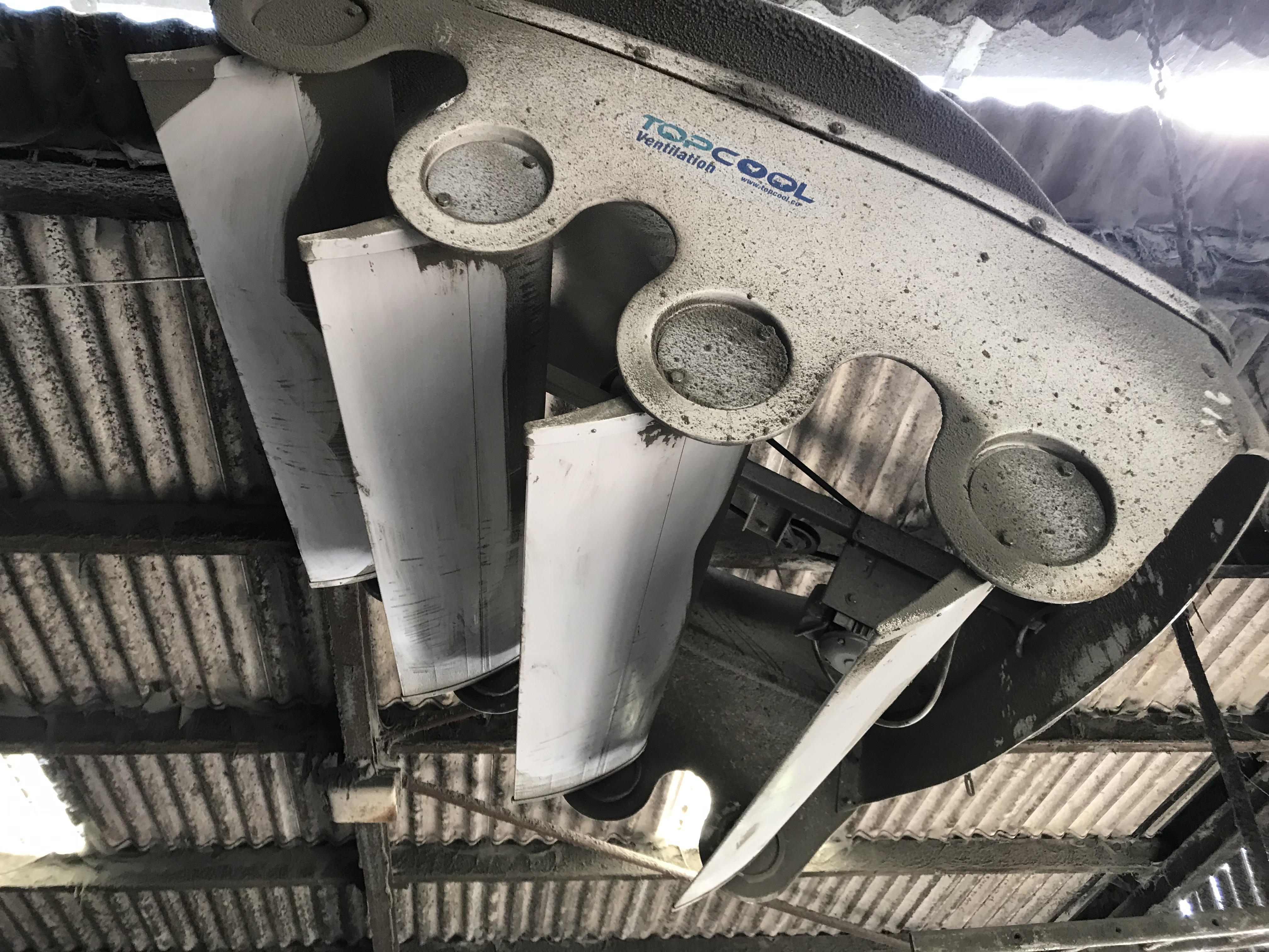 55 cyclone fan installed in Cornwall