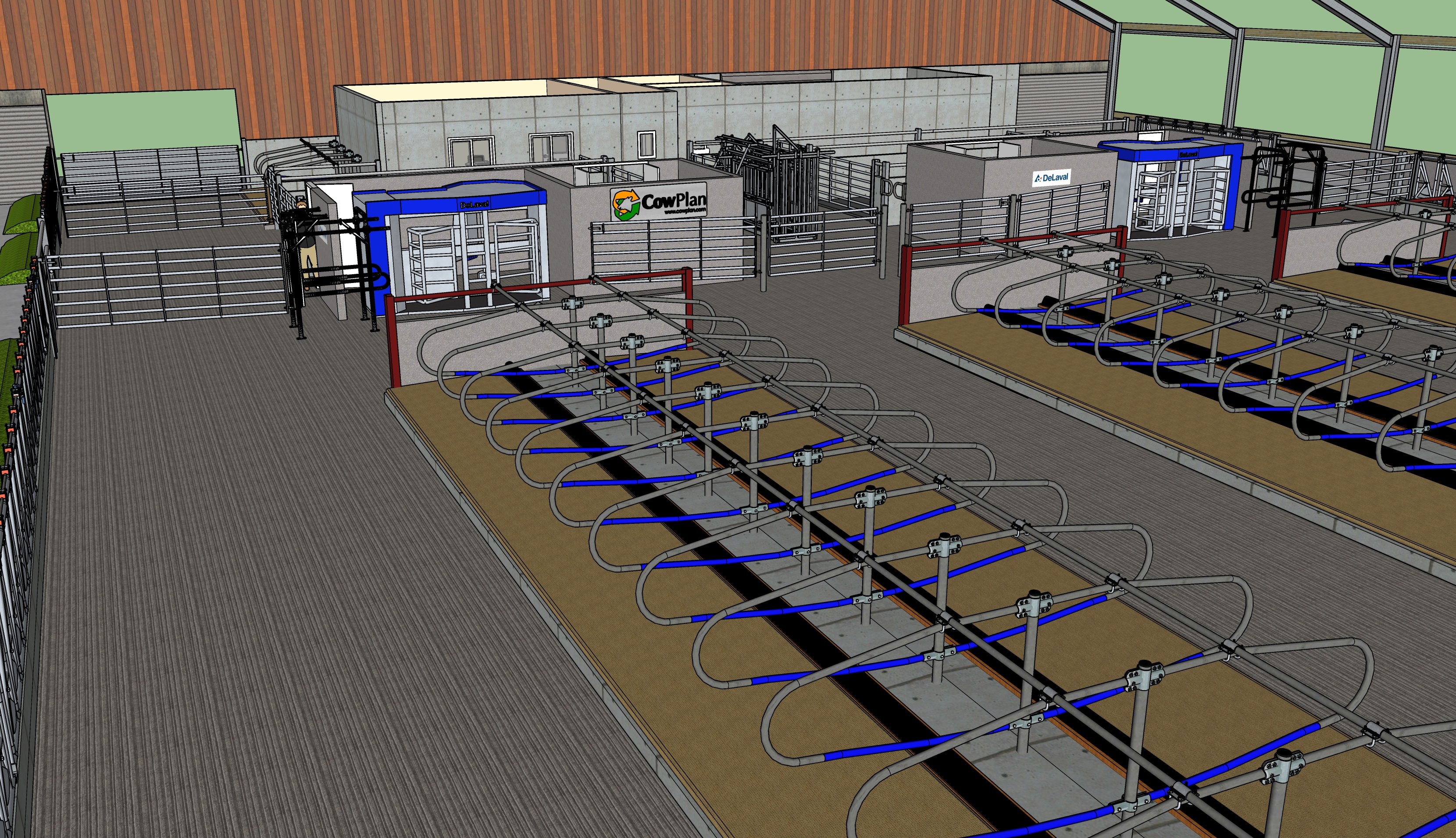 DeLaval sample layout - 3D drawing