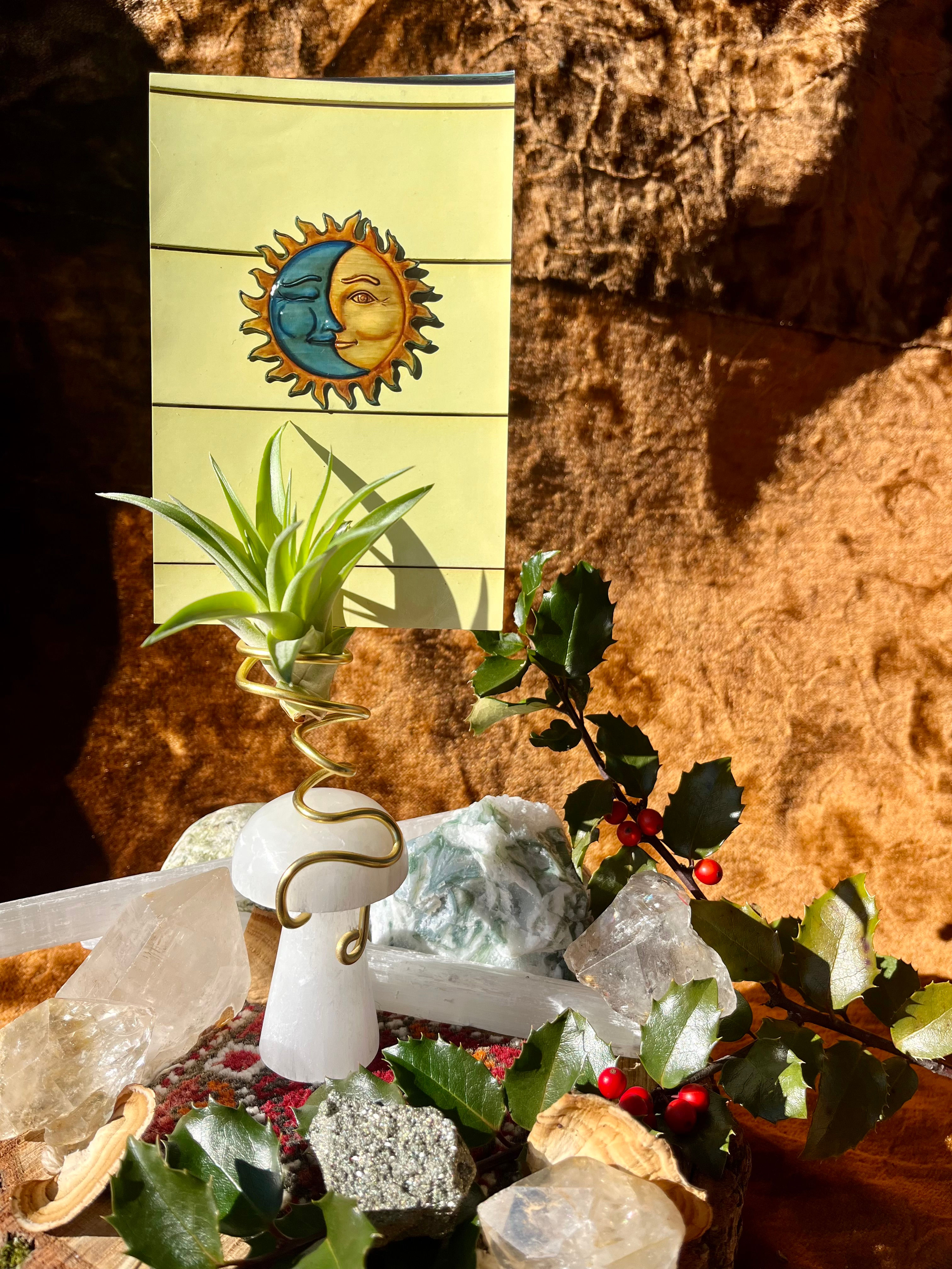 Selenite Crystal Mushroom Wrap