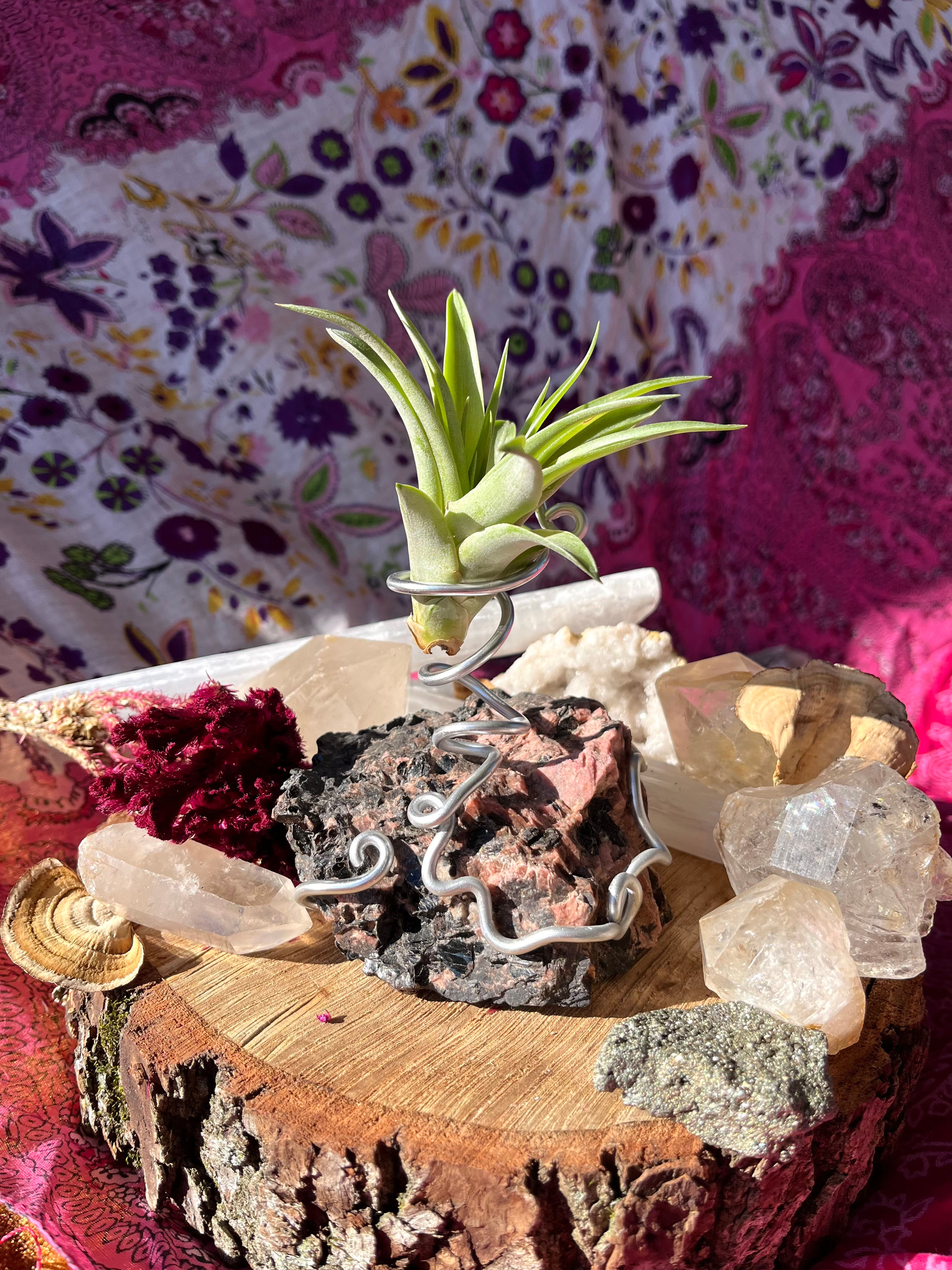 Rhodonite Crystal Wrap