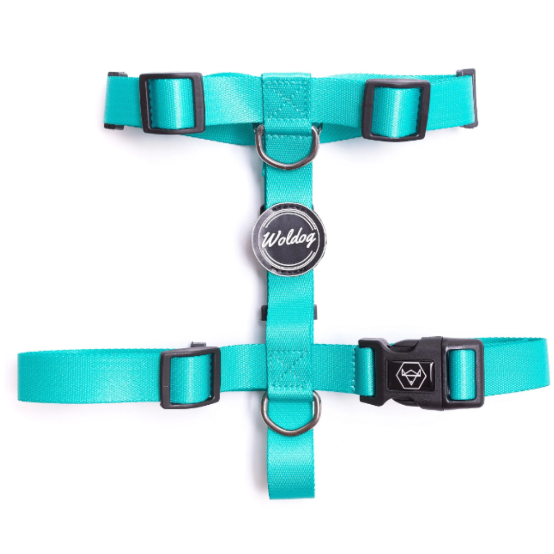 Peitoral em H com guia in green com guia G