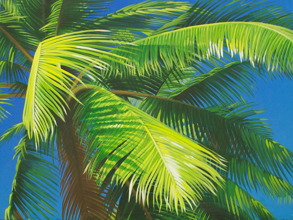 Palm Fronds, 3'x4'