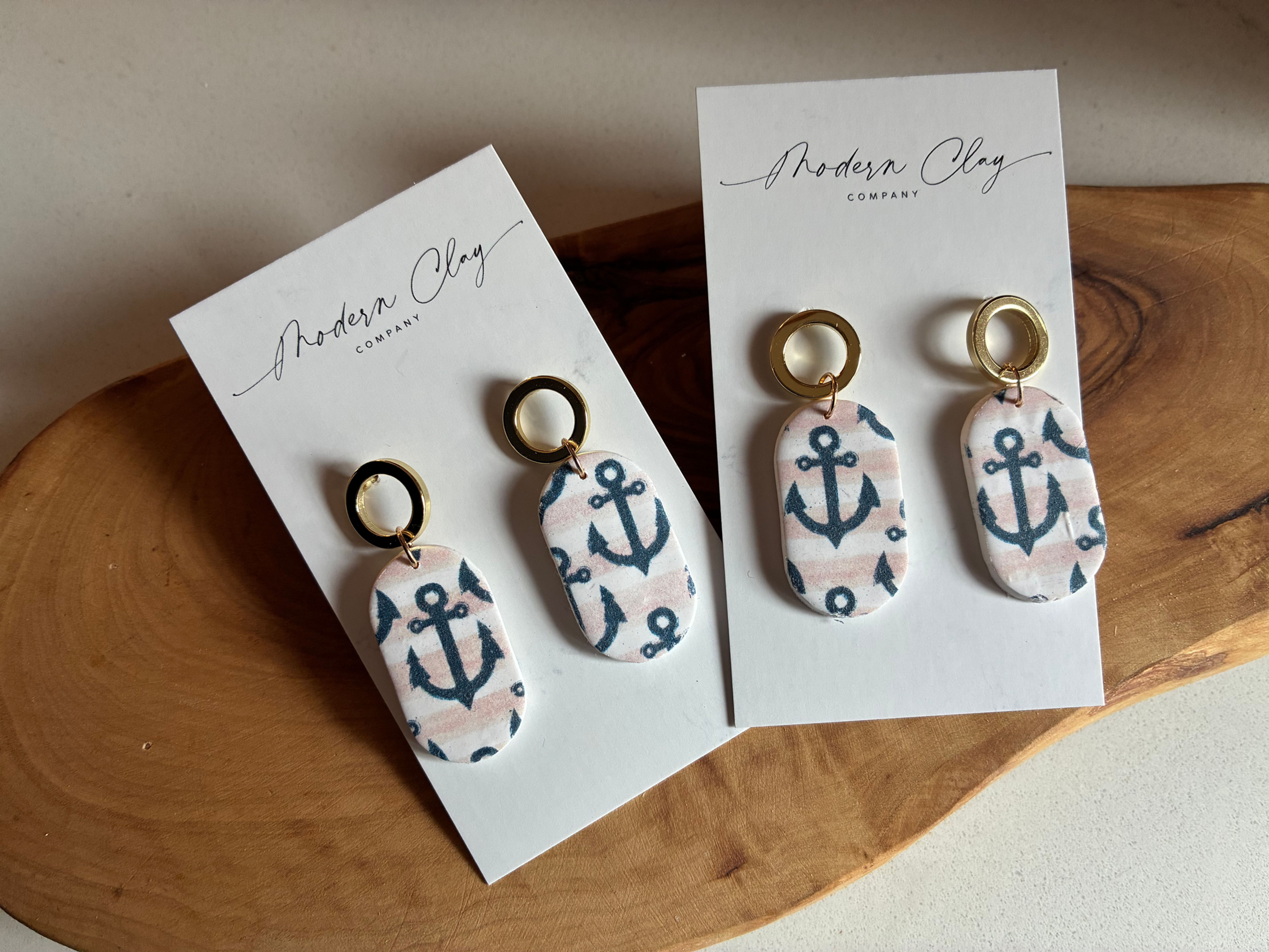 Gold Anchor Dangle