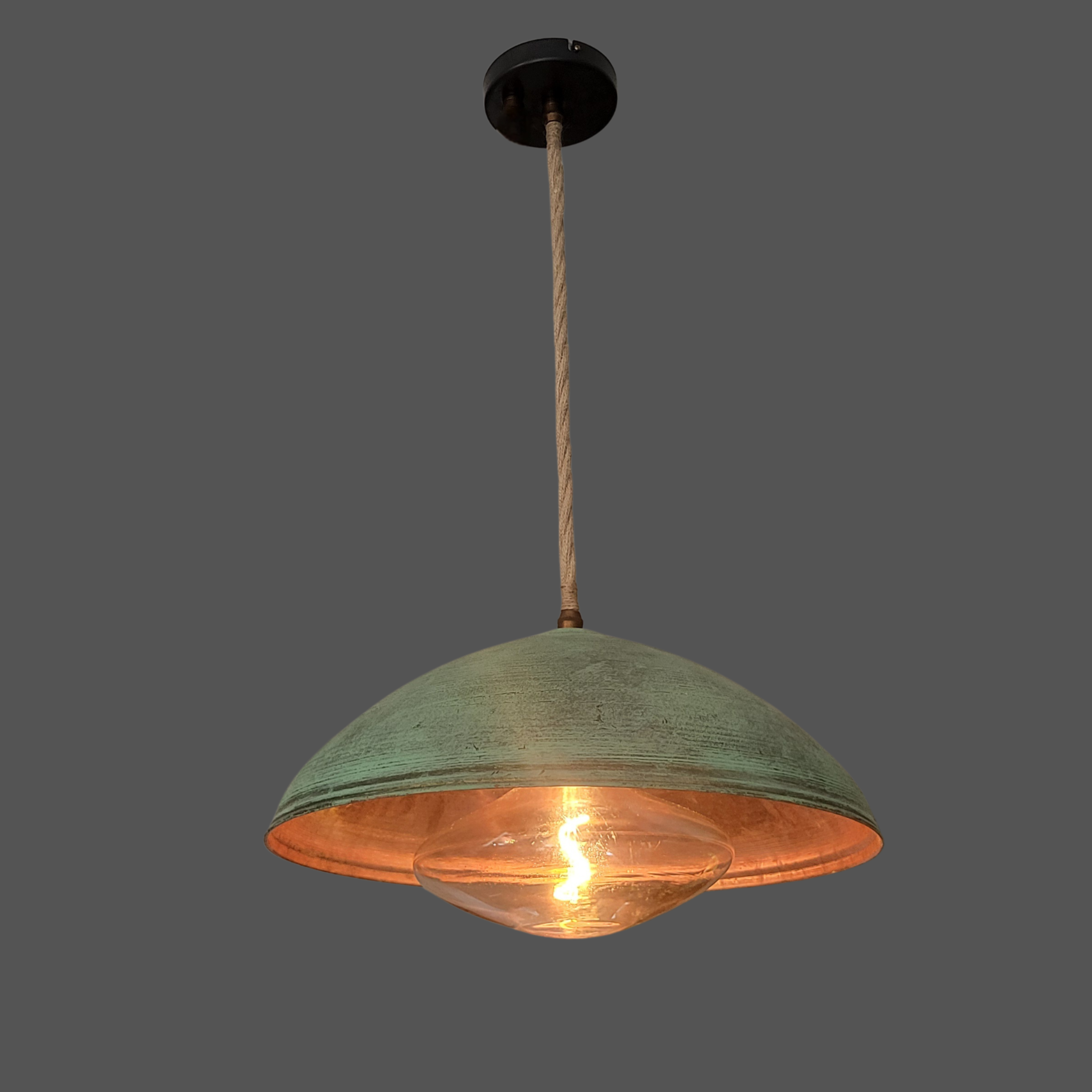 Oxidised Copper Pendant