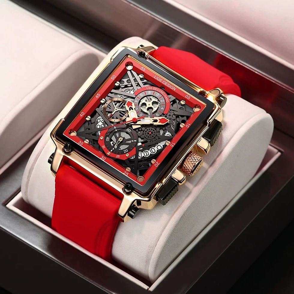 Miniatura: Relógio Masculino Esportivo com Pulseira de Silicone e Cronógrafos - Del Rey L98