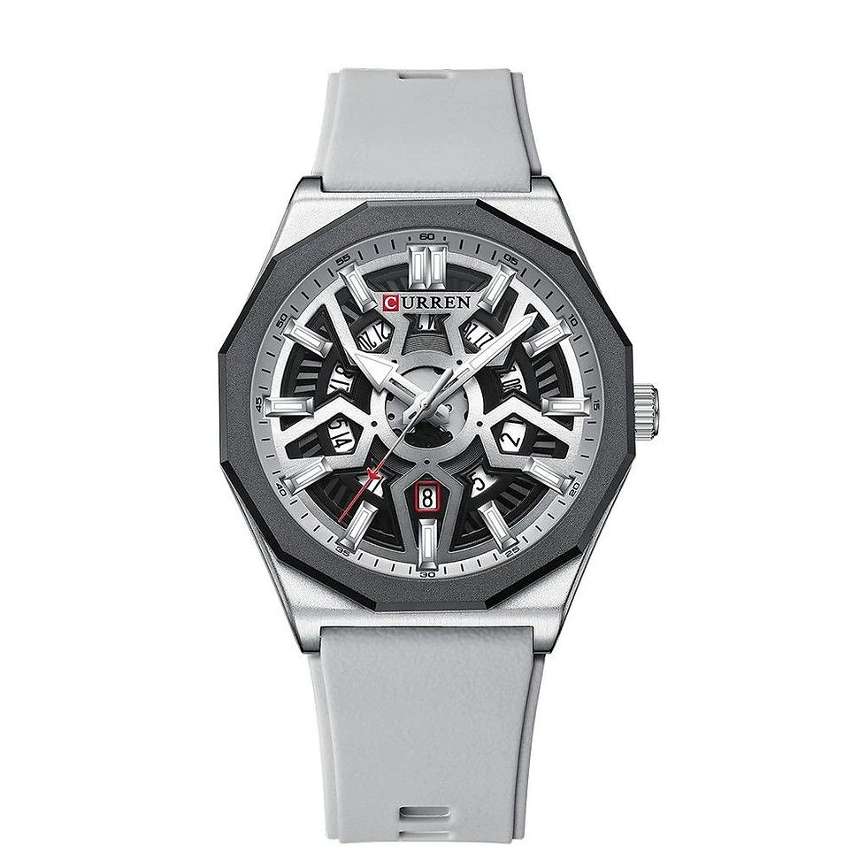 Miniatura: Relógio Masculino Casual Pulseira de Silicone Resistente à Água - Del Rey C8437