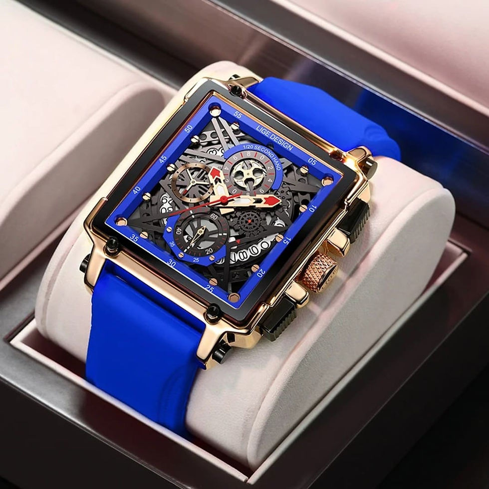 Miniatura: Relógio Masculino Esportivo com Pulseira de Silicone e Cronógrafos - Del Rey L98