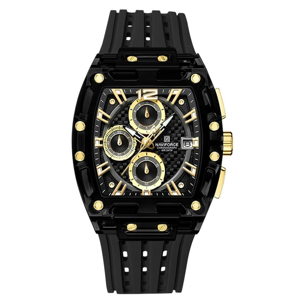 Miniatura: Relógio Masculino Premium com Pulseira de Silicone e Cronógrafos Del Rey NF7105