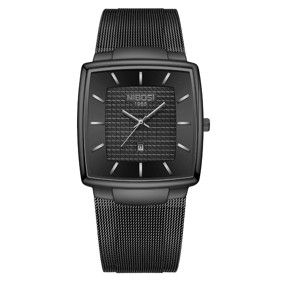 Miniatura: Relógio Masculino Premium de Aço Inoxidável Resistente à Água - Del Rey N26
