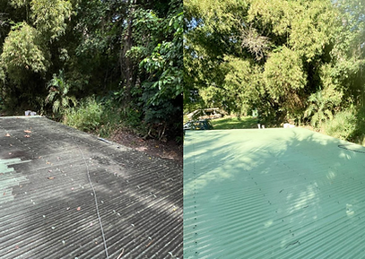 toiture nettoyée bâtiment guadeloupe