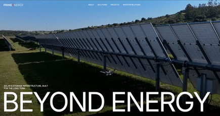 The website header