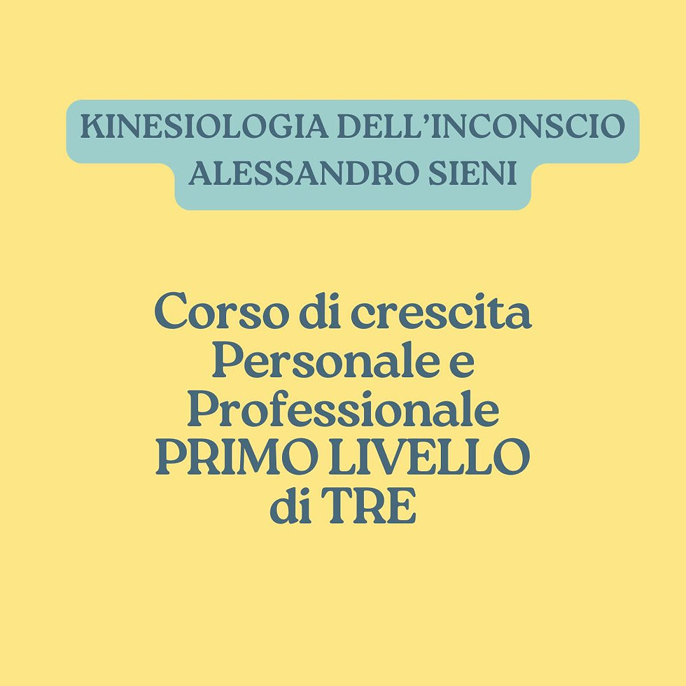 8-9/02/2025 Seminario con Alessandro Sieni. Kinesiologia dell'Inconscio: strumento per una salute longeva