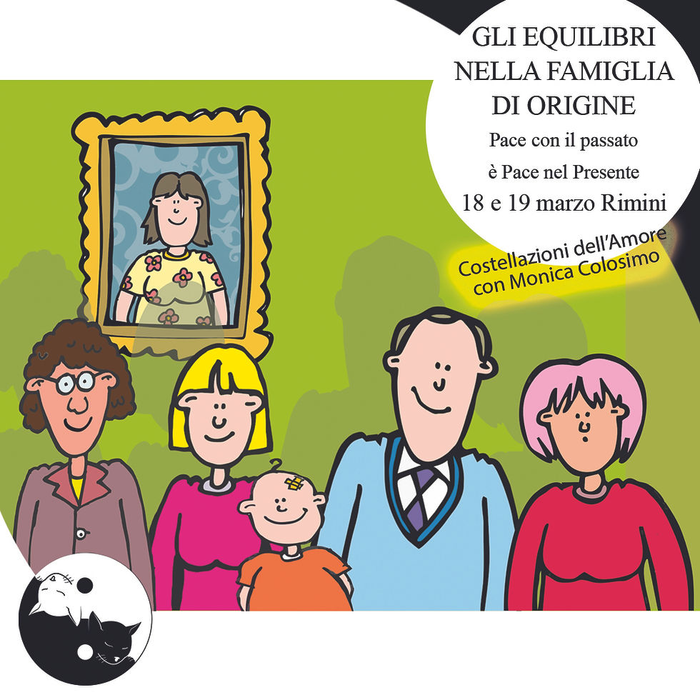 18-19/03 Costellazioni familiari "la famiglia di origine" a cura di Monica Colosimo