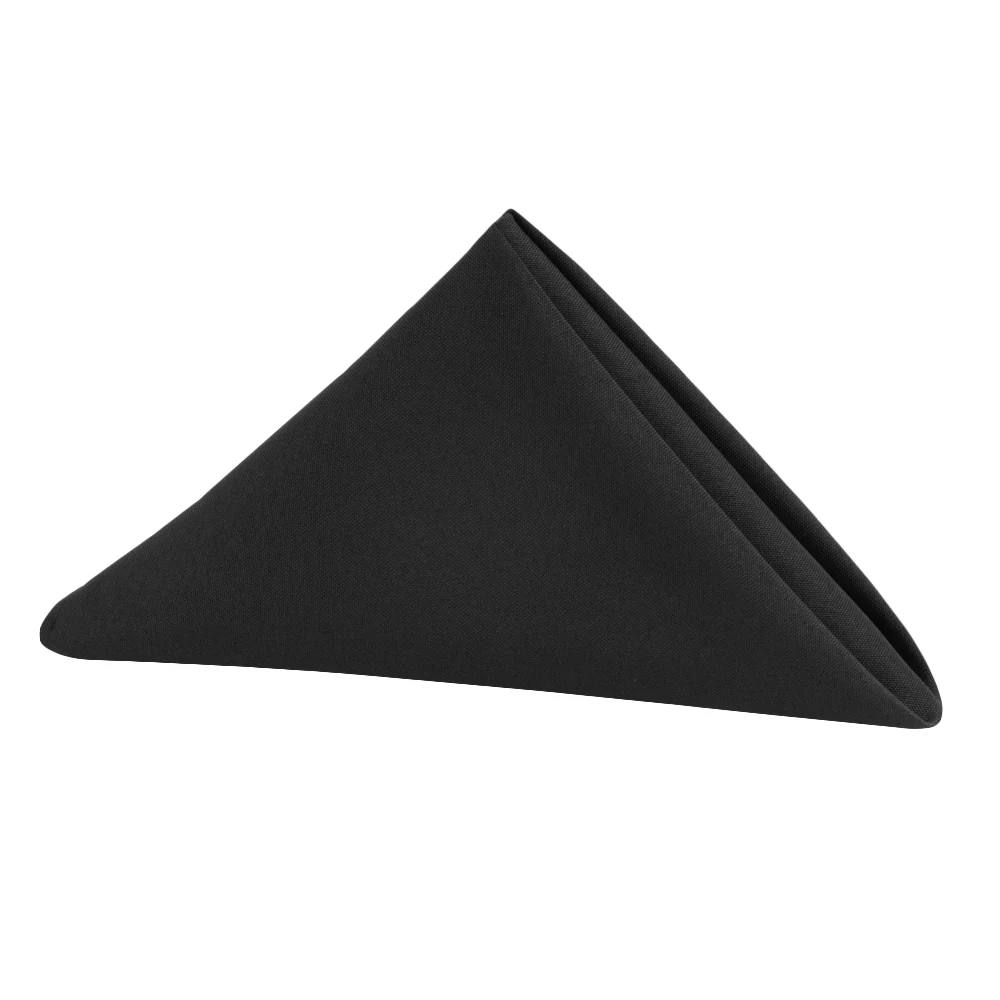 Polyester Napkin in Black