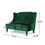 Thumbnail: Emerald Green Carolina Velvet Settee