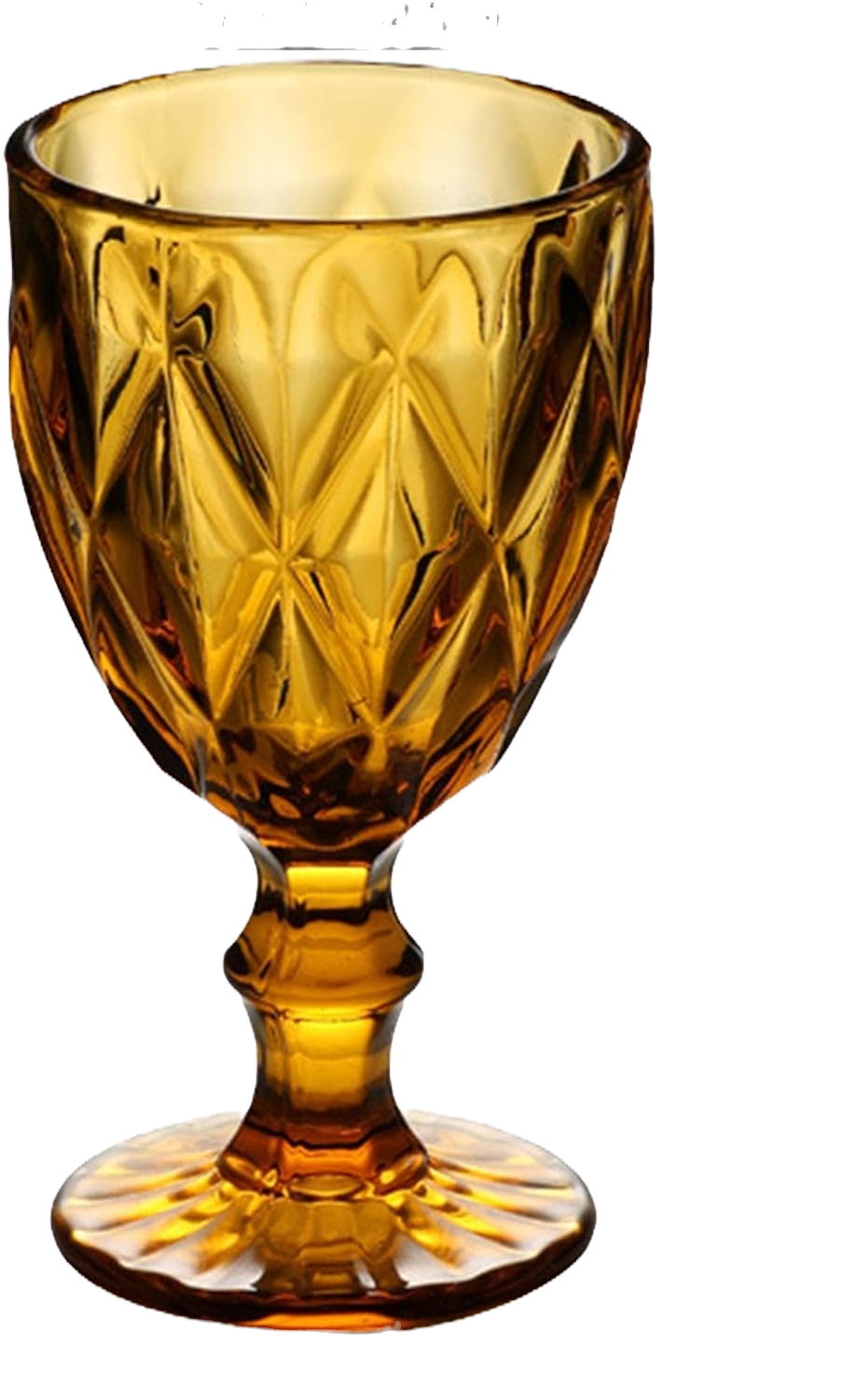 10 oz Amber Wine Glass
